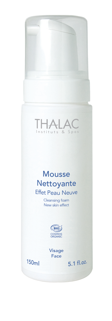 Mousse nettoyante effet peau neuve